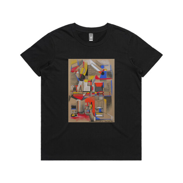 Cubist Worksite on Plein Air ~ Women's Tee Thumbnail